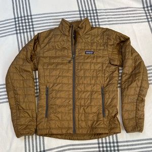 Patagonia Nano Puff Jacket S Gold Brown Full Zip